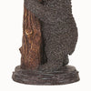 150 Watt Resin Bear Body Table Lamp with Twig Shade Gray and Brown By Casagear Home BM223616