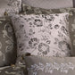 10 Piece King Polyester Comforter Set with Leaf Print Platinum Gray By Casagear Home BM225167