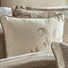 10 Piece King Polyester Comforter Set with Damask Print Cream and Gold By Casagear Home BM225169