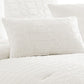 6 Piece Cotton King Comforter Set with Fringe Details White By Casagear Home BM225177