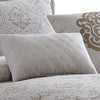 10 Piece King Cotton Comforter Set with Textured Floral Print Gray By Casagear Home BM225179