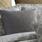 8 Piece Queen Polyester Comforter Set with Medallion Print Gray and Gold By Casagear Home BM225182