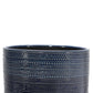 11 Inch Ceramic Dotted Planter with Wooden Base Blue and Brown By Casagear Home BM225563