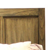 Wooden Eastern King Size Headboard Three Panelled Frame Design Brown By Casagear Home BM225835