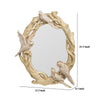 Polyresin Encased Mirror with Bird Accent Gold By Casagear Home BM226810