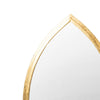 Oval Shape Metal Frame Wall Mirror Gold By Casagear Home BM226813