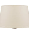 Mercury Glass Table Lamp with Drum Shade Gold and Beige By Casagear Home BM227212