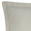 3 Piece Fabric King Coverlet Set with Stitched Ribbing Texture Cream By Casagear Home BM227249