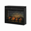 31.25 Inch Metal Fireplace Inset with 7 Level Temperature Setting Black By Casagear Home BM227445