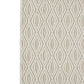 Rectangular Polypropylene Rug with Geometric Pattern Medium Beige By Casagear Home BM227544