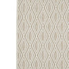 Rectangular Polypropylene Rug with Geometric Pattern Medium Beige By Casagear Home BM227544