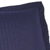 3 Piece Fabric King Coverlet Set with Vertical Channel Stitching Blue By Casagear Home BM227564