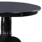 5 Piece Wooden Dining Set with Leatherette Padded Chairs Black By Casagear Home BM228568