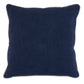 Textured Fabric Throw Pillow with Piped Edges, Navy Blue and Beige By Casagear Home