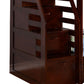 4 Storage Wooden Twin Over Twin Bunk Bed with Staircase Dark Brown By Casagear Home BM229200