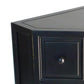 30 Inch Wooden 2 Door Corner Cabinet with 2 Drawers Black By Casagear Home BM229403