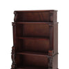 63 Inch Hand Carved Wooden Bookcase with 4 Shelves Brown By Casagear Home BM229428