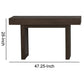 Rectangular Wooden Top Sofa Table with Side Panel Support Taupe Gray By Casagear Home BM229637