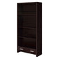 Wooden Bookcase with 3 Shelves and 1 Drawer Dark Brown By Casagear Home BM229684