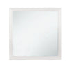 Molded Wooden Frame Mirror with Mounting Hardware White By Casagear Home BM230514