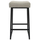 26 Inch Backless Counter Stool with Leatherette Seat Set of 2 Light Gray By Casagear Home BM230738