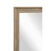 Rectangular Over The Door Mirror Gray and Brown By Casagear Home BM231169