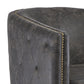 31 Barrel Back Leatherette Swivel Accent Chair Black By Casagear Home BM231371