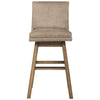 43’’ Leatherette Padded Swivel Barstool Set of 2 Beige By Casagear Home BM231378