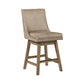 39’’ Leatherette Padded Swivel Barstool Set of 2 Beige By Casagear Home BM231381