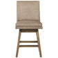 39’’ Leatherette Padded Swivel Barstool Set of 2 Beige By Casagear Home BM231381