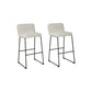 40’’ Channel Stitched Low Fabric Barstool Set of 2 Gray By Casagear Home BM231390