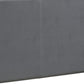 Transitional Style Leatherette Twin Bed with Padded Headboard Gray By Casagear Home BM232006