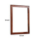 36 Inches Rectangular Wood Encased Mirror Brown By Casagear Home BM232105