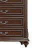 53 Inches 6 Drawer Engraved Wooden Chest Brown By Casagear Home BM232131