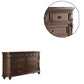 Nine Drawers Wooden Dresser with Molded Details Brown By Casagear Home BM232910