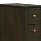 24 Inch 3 Drawer Wooden Chairside Table Brown By Casagear Home BM232914