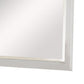 Wall Mirror with Rectangular Frame and Raised Edges White By Casagear Home BM232968