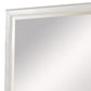 Wall Mirror with Rectangular Frame and Raised Edges White By Casagear Home BM232968