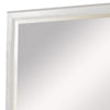 Wall Mirror with Rectangular Frame and Raised Edges White By Casagear Home BM232968