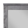 Traditional Wooden Wall Mirror with Rustic Style Gray By Casagear Home BM232989