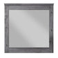 Traditional Wooden Wall Mirror with Rustic Style, Gray By Casagear Home