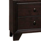 Transitional Wooden Nightstand with Two Spacious Drawers Brown By Casagear Home BM233159