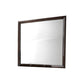 Wooden Rectangular Mirror with Molded Details Brown By Casagear Home BM233160