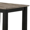 Wooden End Table with One Open Shelf Black and Gray By Casagear Home BM233171