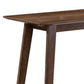 Rectangular Wooden Bar Table with Angled Tapered Legs Walnut Brown By Casagear Home BM233511