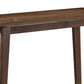 Rectangular Wooden Bar Table with Angled Tapered Legs Walnut Brown By Casagear Home BM233511