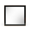 Dual Tone Stainless Steel Frame Wall Mirror Black and Gold By Casagear Home BM233590