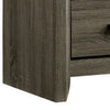 24 Inch 2 Drawer Wooden Nightstand with Finger Pulls Brown By Casagear Home BM233741