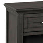 21 Inch 1 Drawer Nightstand with Bottom Shelf Gray By Casagear Home BM233746