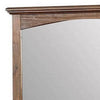 37 Inch Transitional Style Wooden Frame Mirror Dark Oak By Casagear Home BM233755